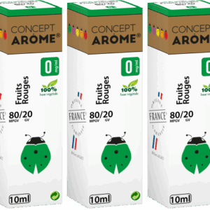 10ML FRUITS ROUGES 0MG