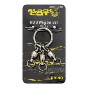 HD 3 Way Swivel 100kg Black Cat