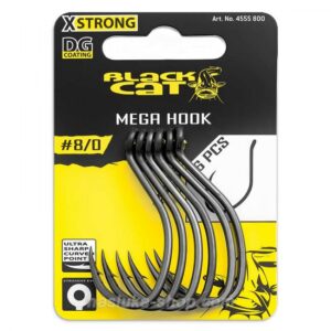 Mega Hook Black Cat 6 pcs #10
